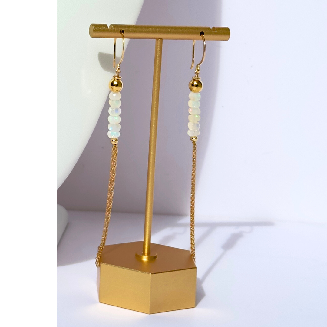 24K Gold Vermeil & Premium Opal Earrings