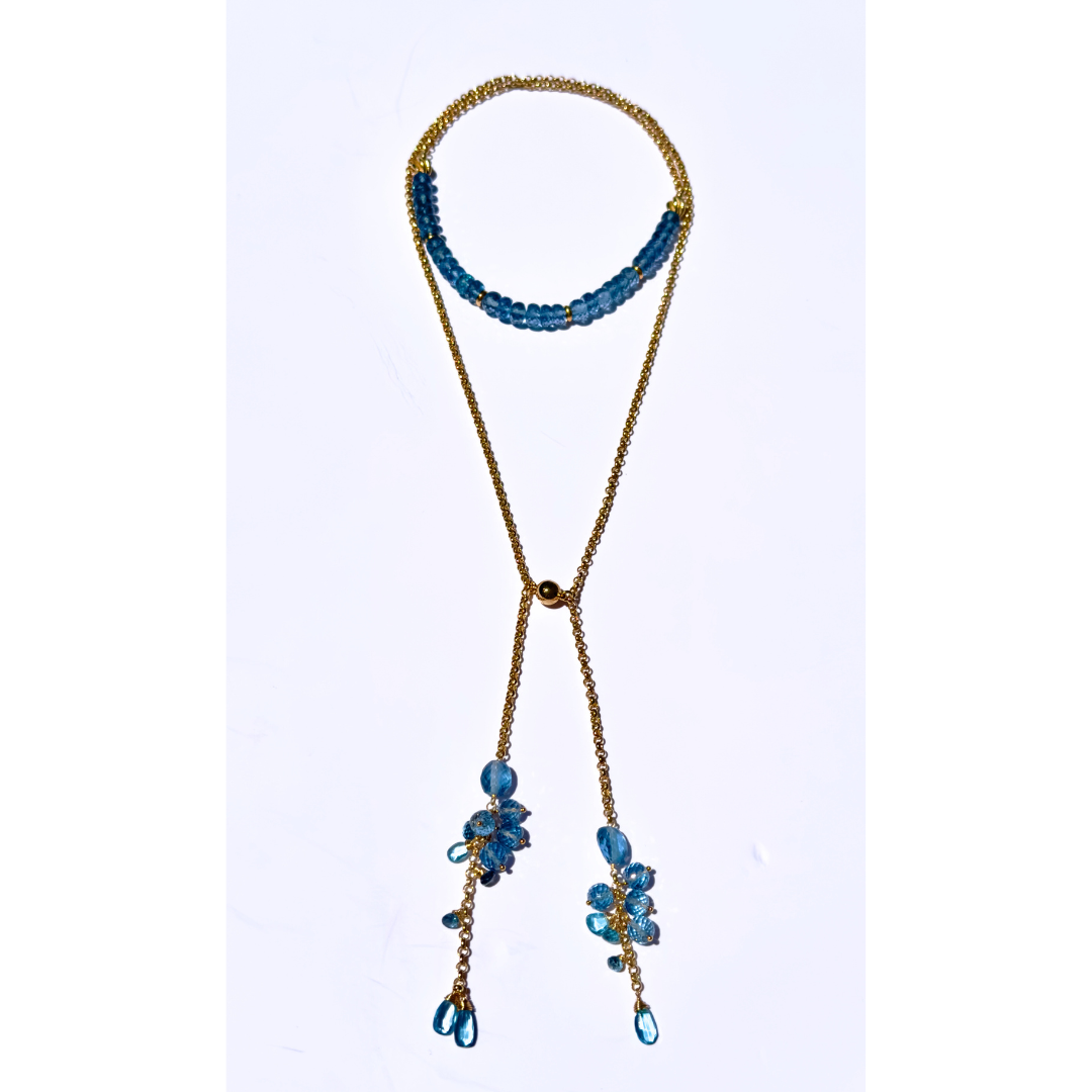 London Blue Topaz Signature Wrap Necklace