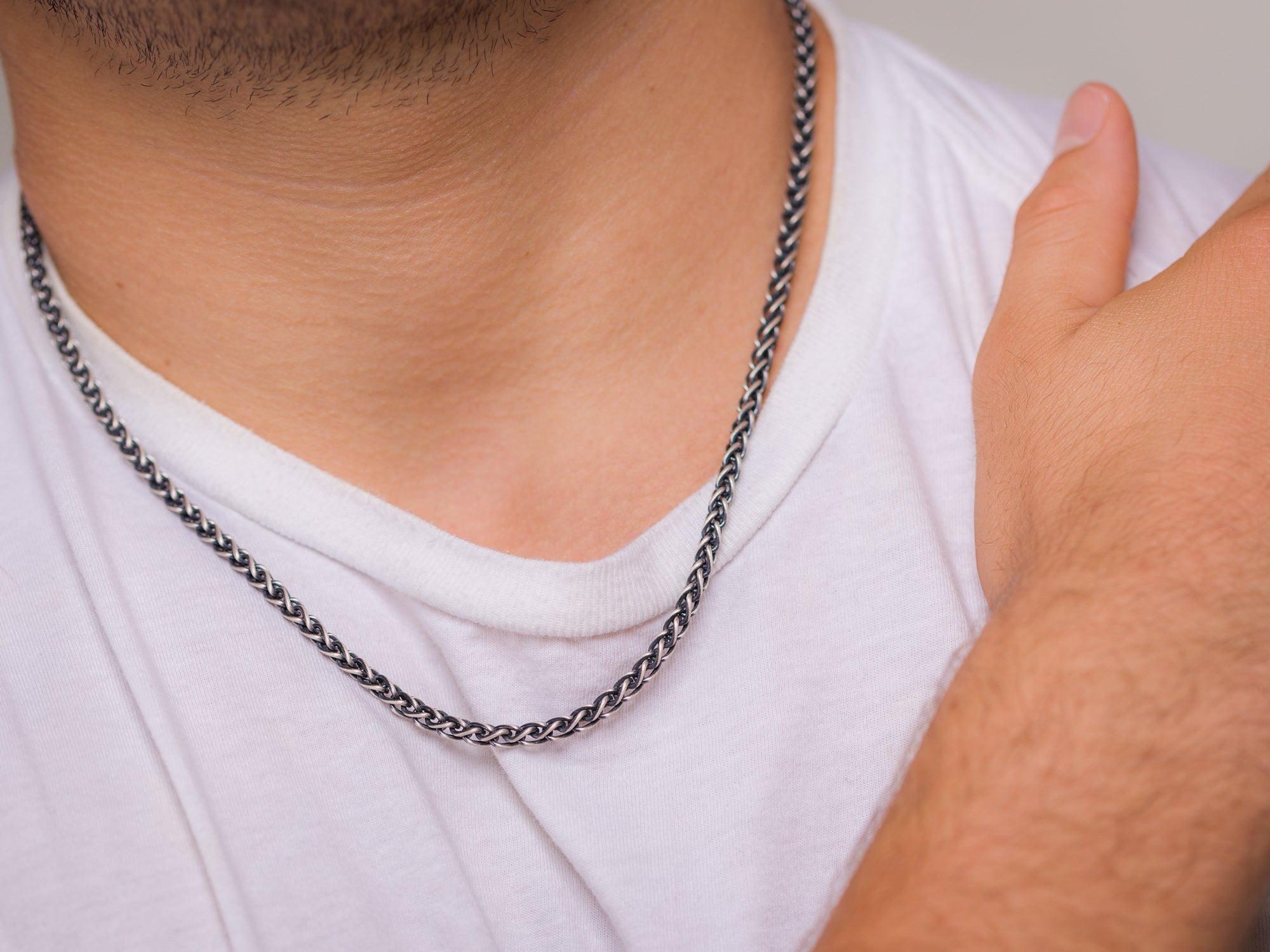 Foxtail Chain Necklace For Men In Stainless Steel With Silver, Gold Ion  Plated 8 MM Wide 20 Inches Long With Lobster Claw From 5,65 € | DHgate